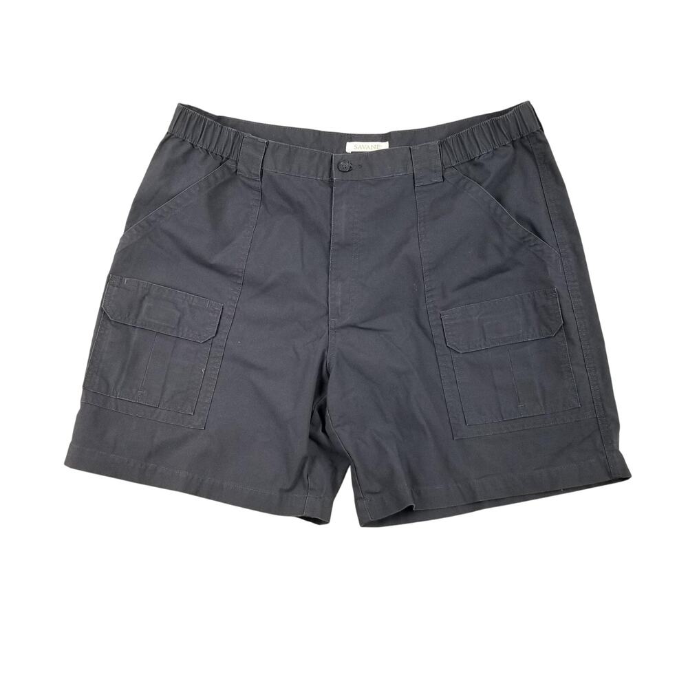 Savane Cargo Shorts Mens 40 Gray Phantom Multi Pocket Outdoor‎ Casual Comfort